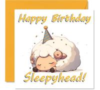Sheep Birthday Cards, Sleepy Animals