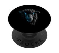 Sheep Blue Eyes Animal Love Farm Motif Design PopSockets Adhesive PopGrip