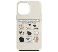 Sheep Breeds of the World Sheep Whisperer Herder Farmer Case for iPhone 13 Pro Max