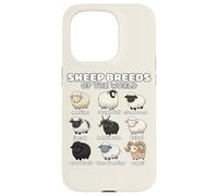 Sheep Breeds of the World Sheep Whisperer Herder Farmer Case for iPhone 15 Pro