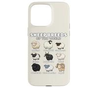 Sheep Breeds of the World Sheep Whisperer Herder Farmer Case for iPhone 15 Pro Max