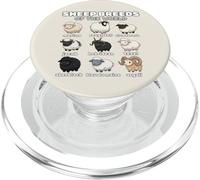 Sheep Breeds of the World Sheep Whisperer Herder Farmer PopSockets PopGrip for MagSafe