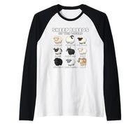 Sheep Breeds of The World Sheep Whisperer Herder Farmer Raglan Baseball Tee