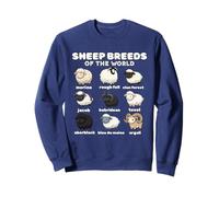 Sheep Breeds of the World Sheep Whisperer Herder Farmer Sweatshirt