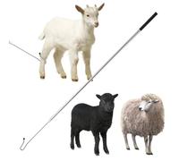 Sheep Catching Tools Stainless Catching Sheep Leg Crook The length can be adjusted freely Goat Catcher Hook Poultry Leg Trap Hook Pole Must-have sheep catching tool for farms and breeding farms