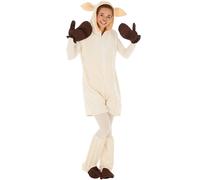 Sheep Costume Man Woman Halloween Fancy Dress Outfit Carnival Farm Ranch Animal