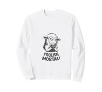 Sheep Cute Evil Villain Foolish Mortal Meme Sweatshirt