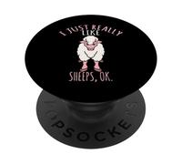 Sheep Design I Just Really Like Sheeps, Ok! PopSockets Adhesive PopGrip