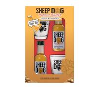 Sheep Dog Peanut Butter Liqueur 2 x 5cl (35% ABV) with Whiskey & 2 Shot glasses
