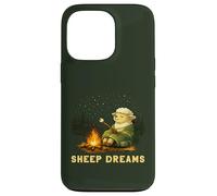 Sheep Dreams Cozy Campfire Marshmallow Camping Case for iPhone 13 Pro