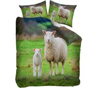Sheep Duvet Cover King Size Sheep Bedding Quilt Cover 3 Pcs, 3D Animals Print Reversible Bedding Set Ultra Soft Brushed Microfiber Bed Set Bedroom Decor, 2 Pillowcases m2765