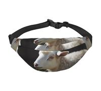Sheep Fanny Pack for Men Women Belt Bag Fashion Waist Bag Everywhere Crossbody Bag Wallet Hip Bum Bag with Adjustable Strap Waterproof Chest Bag for Travel Hiking Sports, Black, One Size