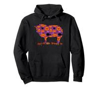 Sheep Farmer Halloween Party Jack O Latern Pumpkin Pattern Pullover Hoodie
