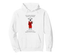 Sheep Funny with Coffee Waking up Early to Work Pullover Hoodie