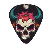 sheep head cartoon daisy Guitar picks in thin, medium, and thick sizes, 12-piece set, suitable for electric guitar and various instruments