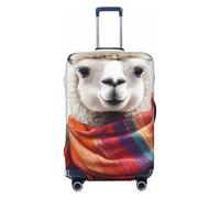 Sheep in A Scarf Elastic Travel Luggage Cover Suitcase Protector, Print Suitcase Baggage Cover Anti-Scratch