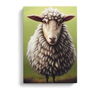 Sheep In The Field Canvas Wall Art Print 30x20 Inch