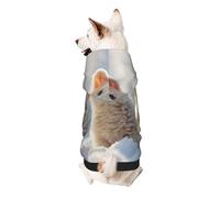 Sheep in The Snow Dog Hoodie for Small, Soft Breathable, Pet Clothes for Small