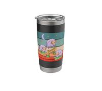 Sheep Jumping Counting Sheep Bedtime Ritual Fluffy Sheep Stainless Steel Insulated Tumbler
