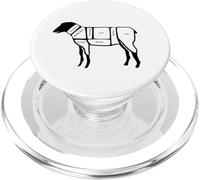 Sheep Lamb Meat Cuts Butcher Farmer Farm Show PopSockets PopGrip for MagSafe