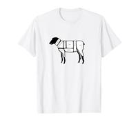 Sheep Lamb Meat Cuts Value Graphic T-Shirt