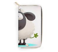 Sheep Leather Wallet, Bifold Stylish Wallets, Credit Card Holder for Passport Covers, Purse Passport Bag for Men Women