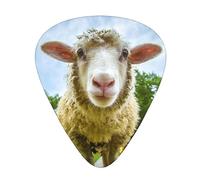 Sheep Looking Camera Guitar Paddle 12 Pack Guitar Pickup Suitable For Playing Acoustic Guitars, Electric Guitars, Etc.
