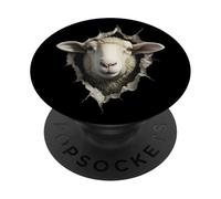 Sheep Lover Lamb Portrait Shepherd Farmer PopSockets Adhesive PopGrip
