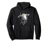 Sheep Lover Lamb Portrait Shepherd Farmer Pullover Hoodie