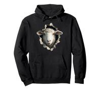 Sheep Lover Lamb Portrait Shepherd Farmer Pullover Hoodie