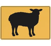 Sheep Metal Sign Aluminum Warning Tin Signs For Outdoor Business Yard Lawn Farmhouse Garden Patio Wall Decor 8x12 Inch