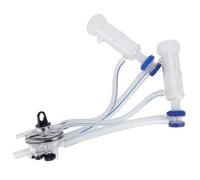 Sheep Milking Teat Cup Cluster Group, Milking Machine Accessory with Milk Collector, Food - Grade Silicone and Plastic Milker Part for Sheep Goat Dairy Farming