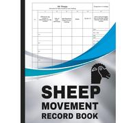 Sheep Movement Record Book: Farm Livestock Information Management Tracker & Holding Register - Track Movements, Births, Deaths, Ear Tags, and Flock Compliance Records