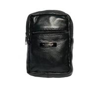 Sheep Nappa Cigarette & Lighter Purse Soft Black Leather, 11 x 8 x 3 cm