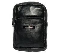 Sheep Nappa Leather Cigarette & Lighter Purse - Soft Black, Top Zip Wallet. (Black)