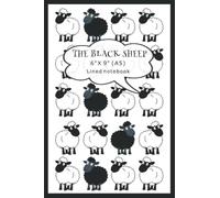 SHEEP NOTEBOOK A5 . THE BLACK SHEEP. LINED NOTEBOOK WITH DATE ENTRY: Inner Sheep printed pages, a great novelty notebook for sheep lovers, and makes a great gift.