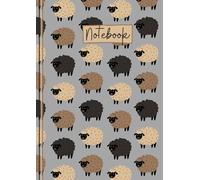 Sheep Notebook: Cute Sheep Lined A4 Journal, The Perfect Novelty Sheep Gift for a Anyone who Loves Sheep, Lambs & Farm Animals - Grey