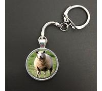 Sheep Pendant On A Snake Keyring Ideal Birthday Gift N524