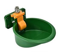 Sheep Pig Water Bowl, Automatic Drinking Waterer with Copper Valve Livestock Waterer Plastic Drinking Bowl for Sheep Goat Dog Piglet Calf