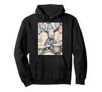 Sheep Playing Drums for Birthday Party Teens Boys Kids Pullover Hoodie