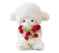 Sheep Plush Toy - 30cm Cute Cuddly Soft Doll, Huggable Lamb Stuffed Animal Gift, Adorable Huggable Decoration | Soft Sheep Toy for Bedroom Living Room Couch Sofa Bed Car Children Room