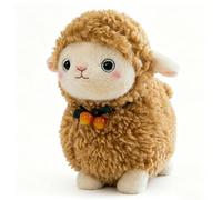 Sheep Plush Toy, Plush Sheep Stuffed Animal Doll, Lamb Plush Soft Toy, Super Soft Cuddly Toy Sheep, Fluffy Standing Lamb Teddy, Farm Animal Gift for All Ages, Collectors & Animal Lovers (35cm,Brown)
