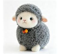 Sheep Plush Toy, Plush Sheep Stuffed Animal Doll, Lamb Plush Soft Toy, Super Soft Cuddly Toy Sheep, Fluffy Standing Lamb Teddy, Farm Animal Gift for All Ages, Collectors & Animal Lovers (25cm,Grey)