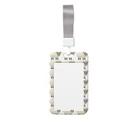 Sheep Print Id Card Holder,Badge Holder with Lanyard,Work Pass Protector for Office Staff School Nurse