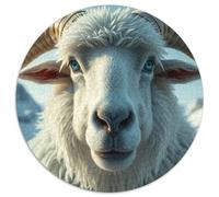 Sheep Puzzle 1000Pc Jigsaw Animals Das Tier Wild Animals Beast Rotundity Jigsaws Adults Kids Puzzles Inspirational Challenge Adult Reliever Family Game Stress Difficult 1000pcs (67.5x67.5cm)