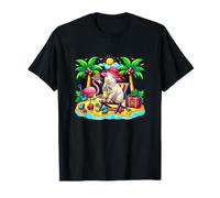 Sheep Relaxing On Beach Funny Summer Vacation Hawaiian T-Shirt