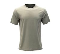 SHEEP RUN Men's Merino Wool Lightweight Hiking Running Workout Breathable Base Layer T Shirt, Pastel Gray, S