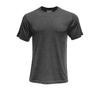 SHEEP RUN Men's Merino Wool Lightweight Hiking Running Workout Breathable Short Sleeve Crew Neck T Shirt - grey - Large