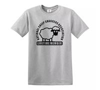 Sheep SHAGGERS Association | Funny Welsh Wales Adult | Joke Men's T-Shirt TEE TOP(Sport Grey,XL)