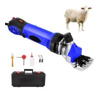 Sheep Shears - 900w Electric Goat Shearing Machine with 6-Speed Transmission, Shearing Clipper for Sheep, Goats, Cattle & Farm Pets Blue
